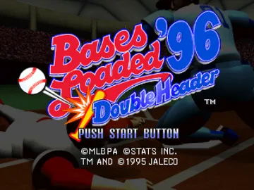 Bases Loaded 96 - Double Header (US) screen shot title